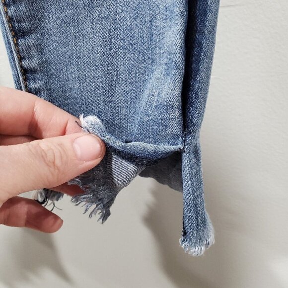 KANCAN Women's Estillo Distressed Mid Rise Skinny Blue Denim Jeans Size … - Picture 6 of 13